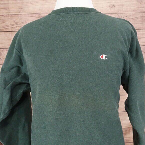 Champion Other - VINTAGE CHAMPION REVERSE WEAVE GREEN BLANK USA MADE CREW NECK SWEATSHIRT L 90s